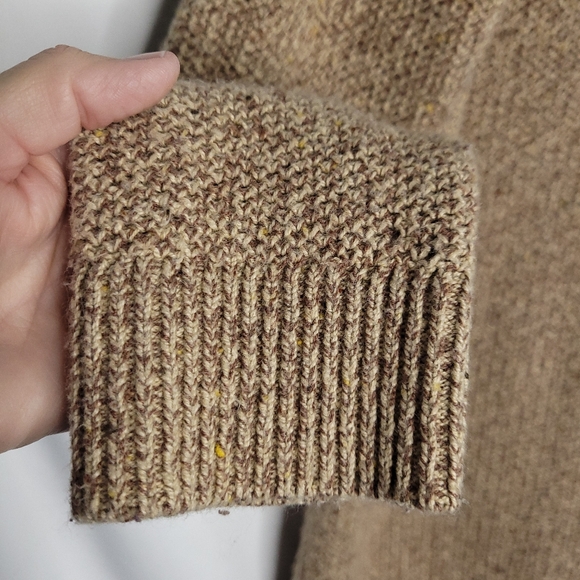 LANDS END Women's 1/4 Zip Pullover Tunic Length Sweater LARGE (14-16) - Picture 6 of 12